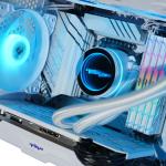 Warp Spectra B760 I5 12400F RGB waterkoeling 16 GB RAM 512 GB SSD 8 GB NVIDIA RTX4060 witte gamingcomputer