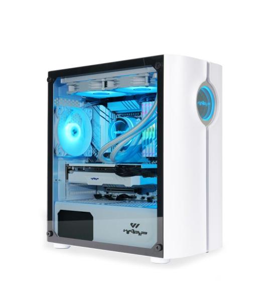Warp Spectra B760 I5 12400F RGB waterkoeling 16 GB RAM 512 GB SSD 8 GB NVIDIA RTX4060 witte gamingcomputer